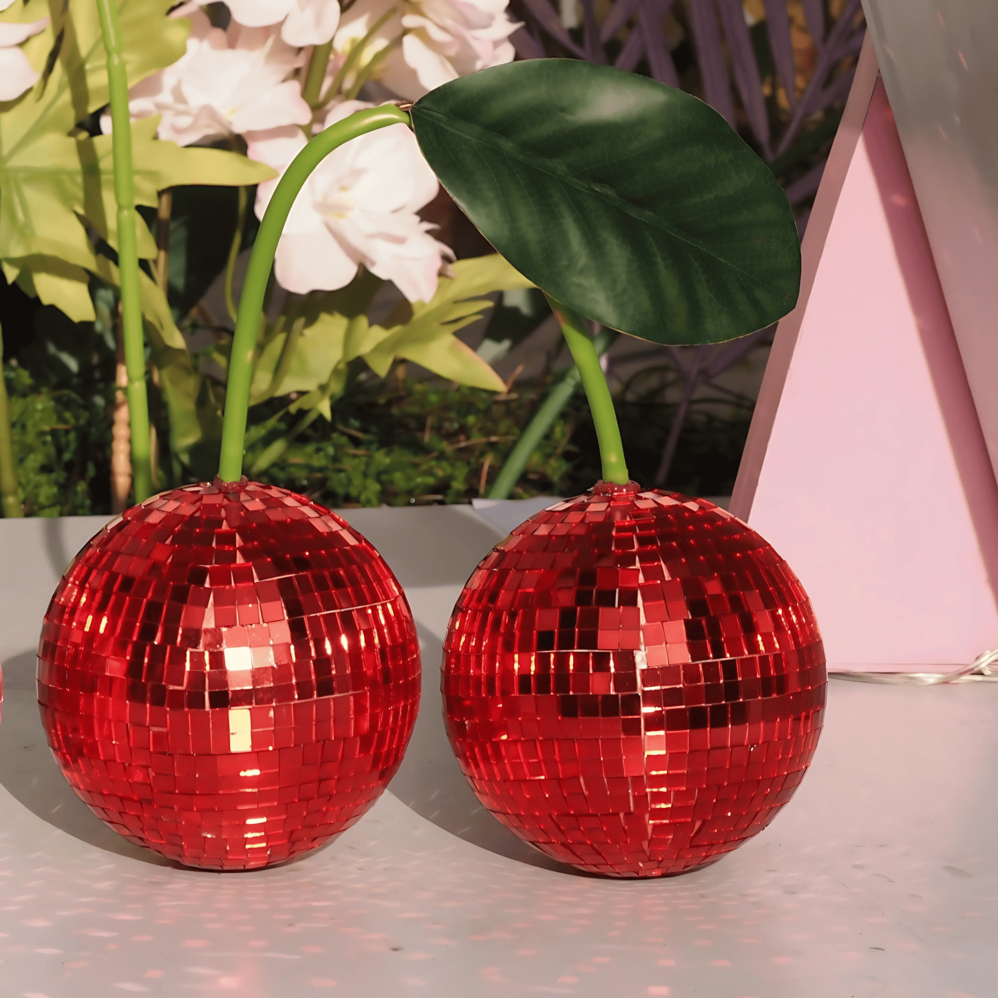 Pink Cherry Disco Ball