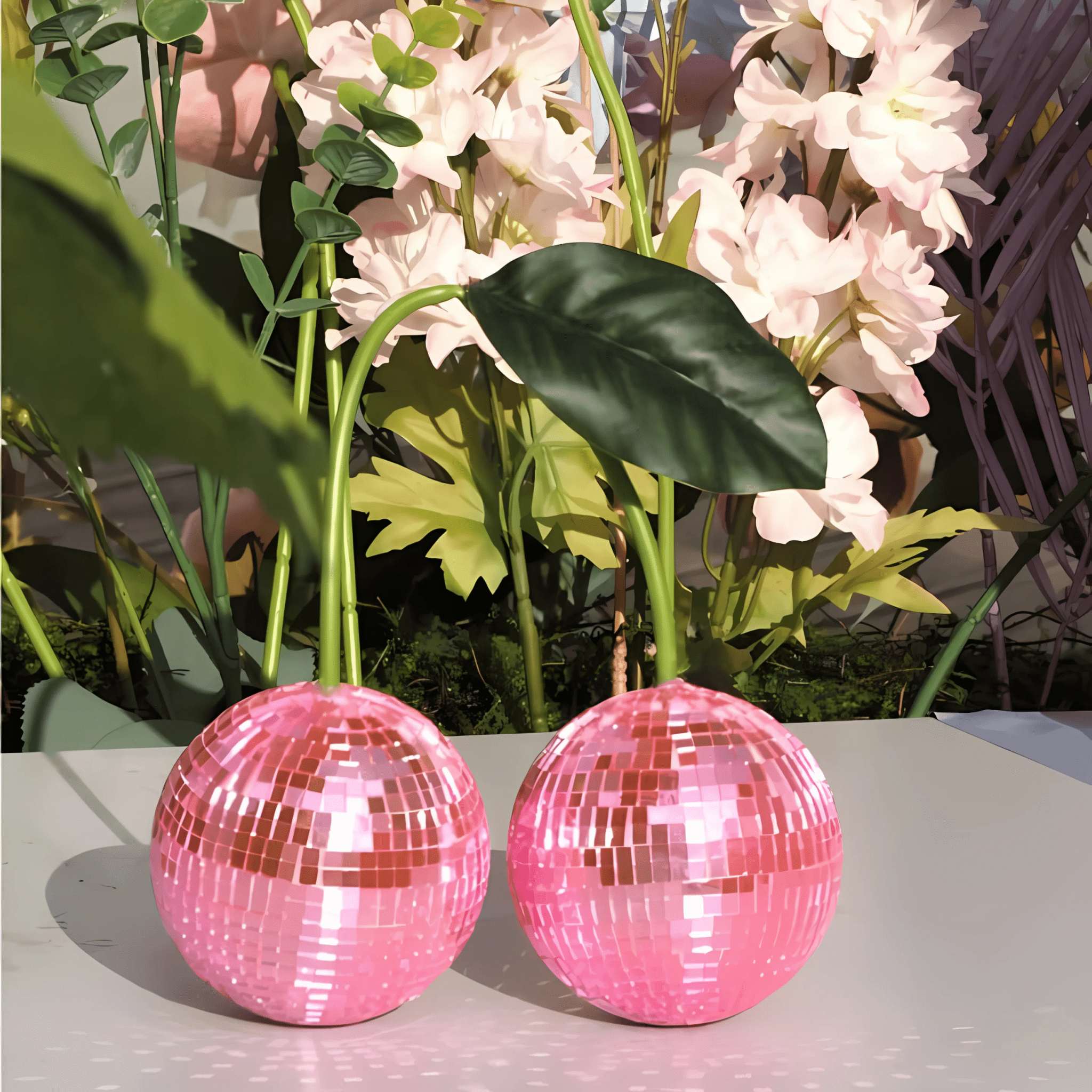 Pink Cherry Disco Ball