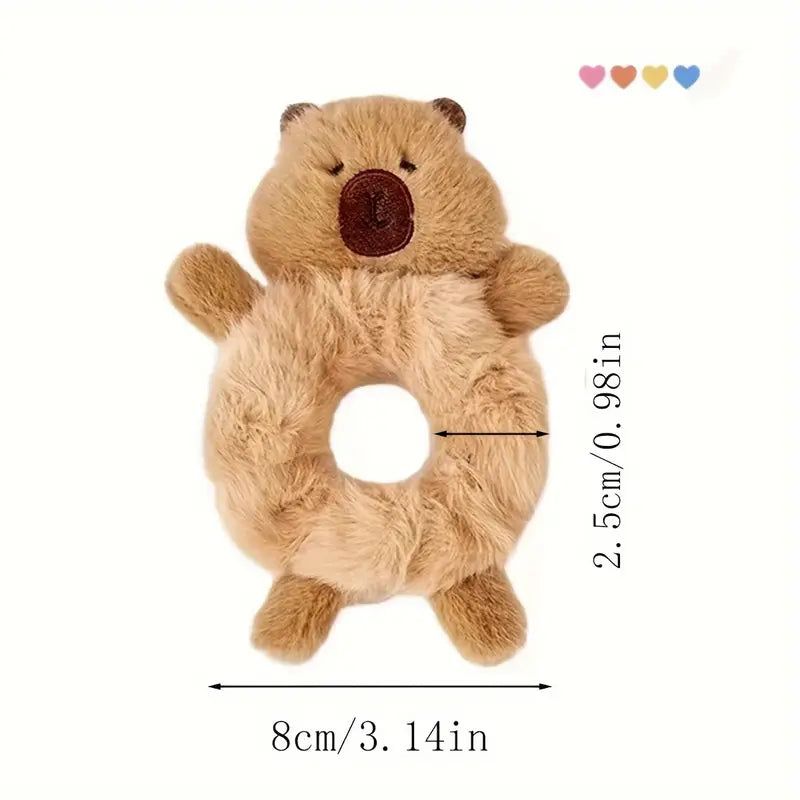 Linda cinta para el pelo de carpincho de peluche