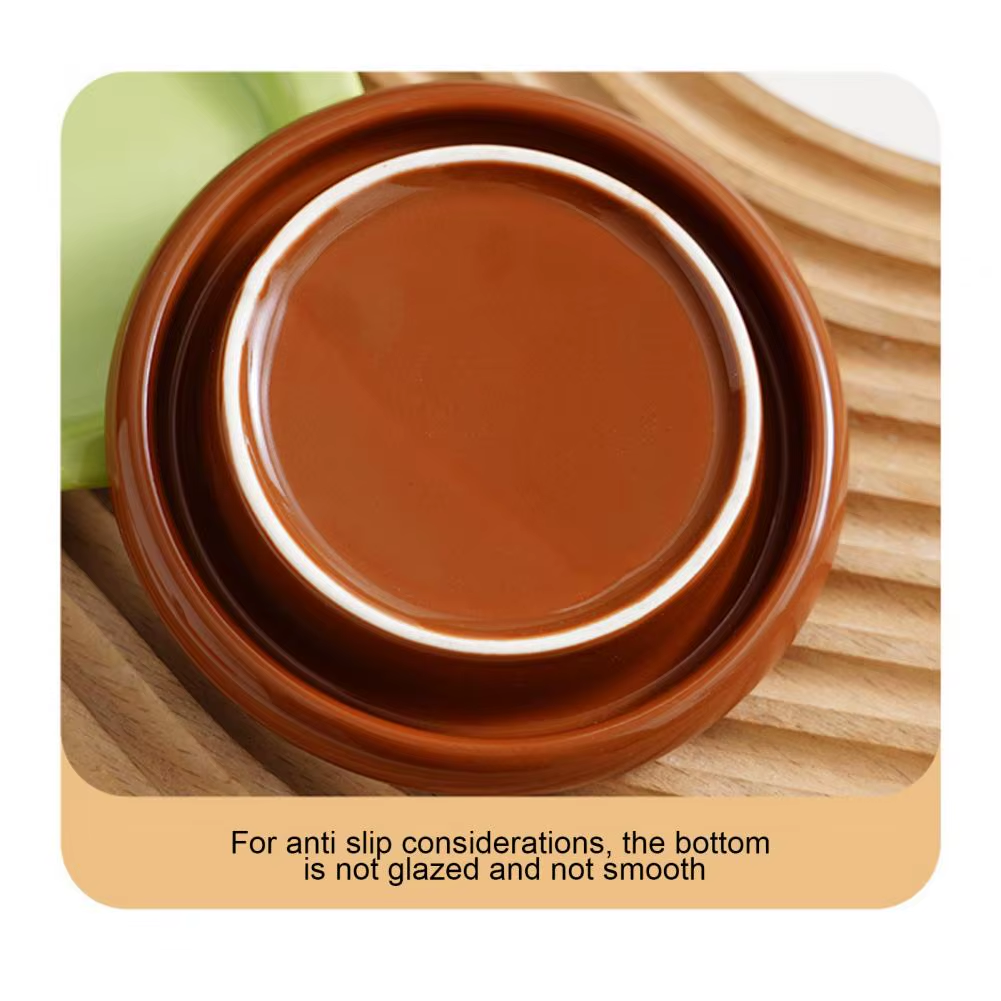 Mini Stacked Hamburger Ceramic Plate Set