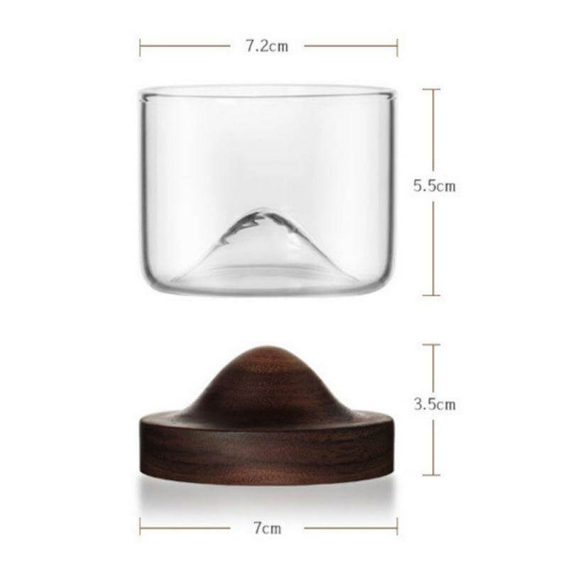 Encantador juego de vasos de whisky de montaña