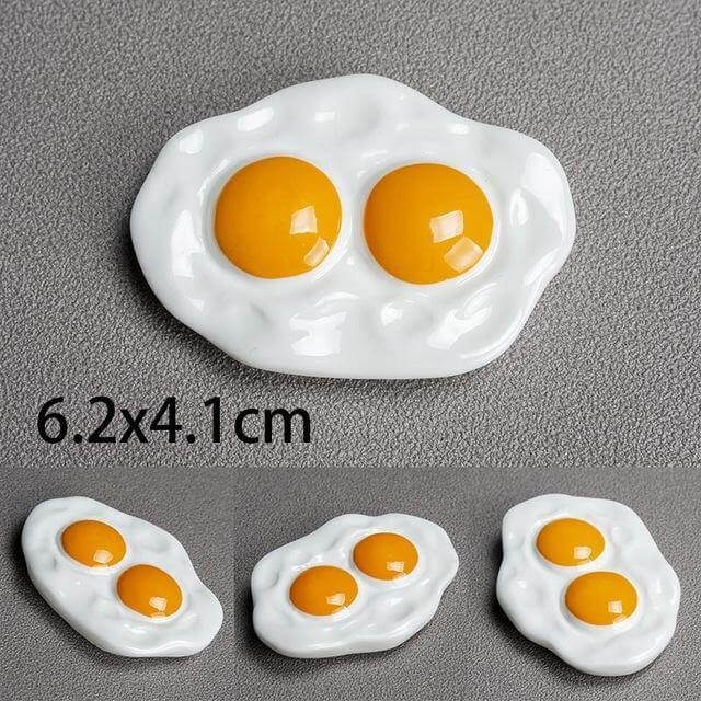 Imanes de comida creativos en 3D