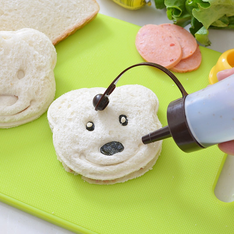 Molde para sándwich con forma de osito