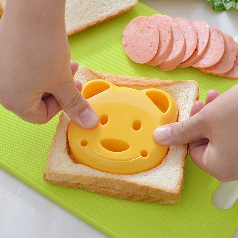 Molde para sándwich con forma de osito