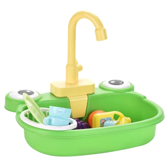 Fregadero de cocina interactivo de juguete para niños