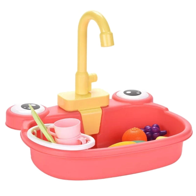 Fregadero de cocina interactivo de juguete para niños