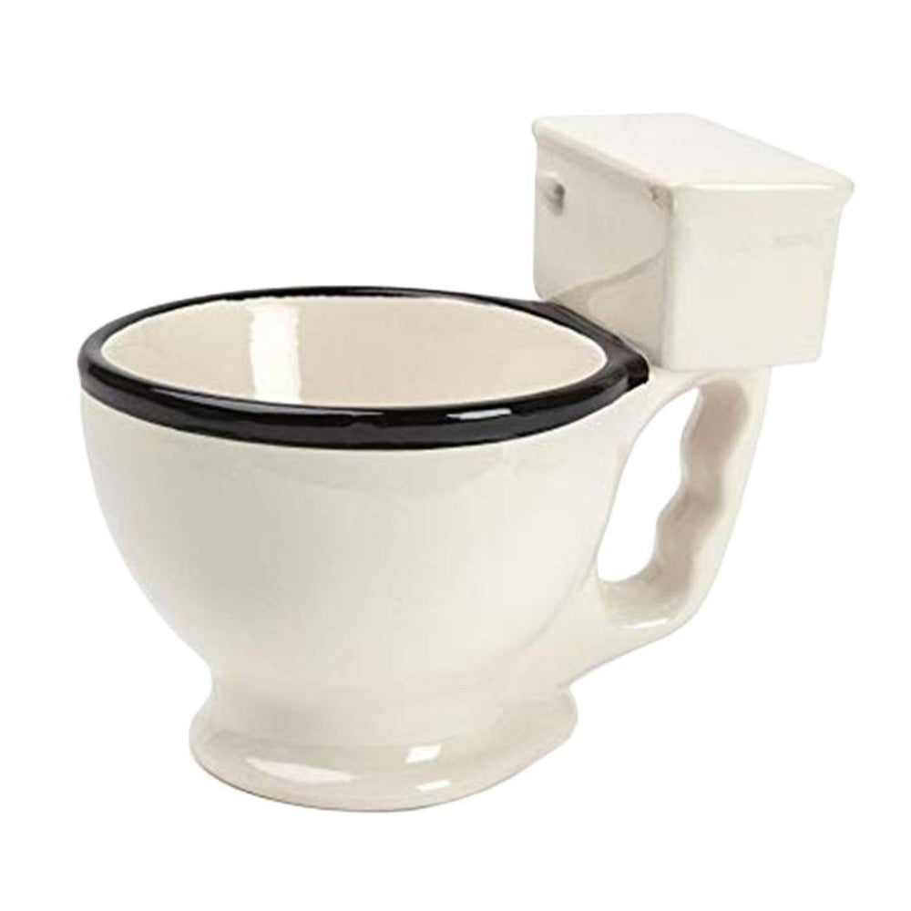 Tazas de café de cerámica para inodoro con asa