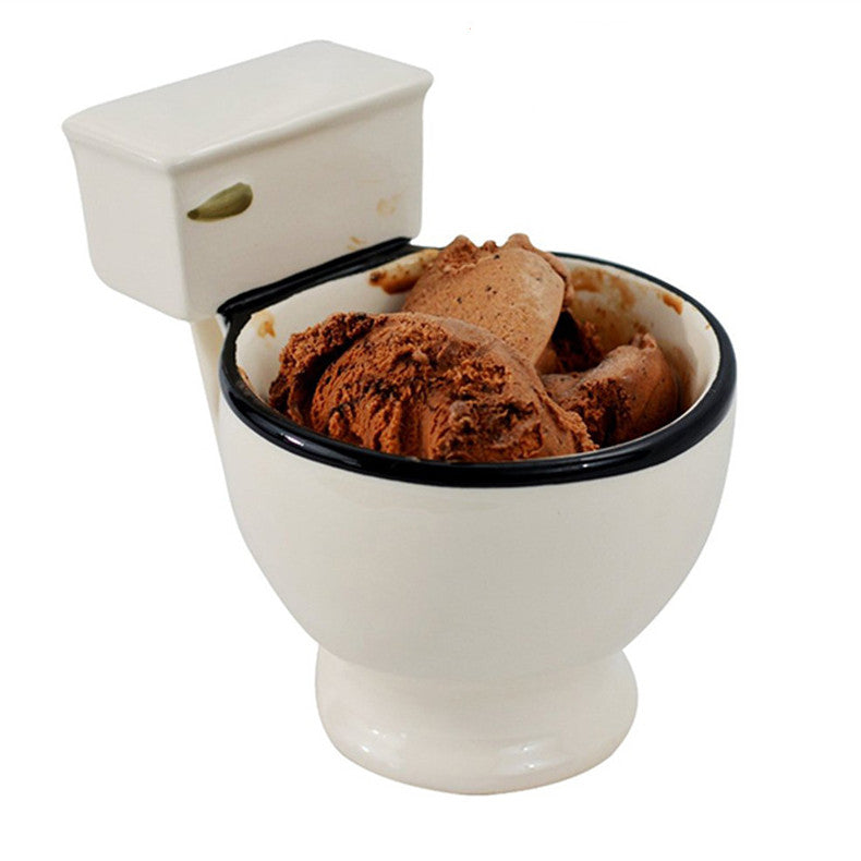 Tazas de café de cerámica para inodoro con asa