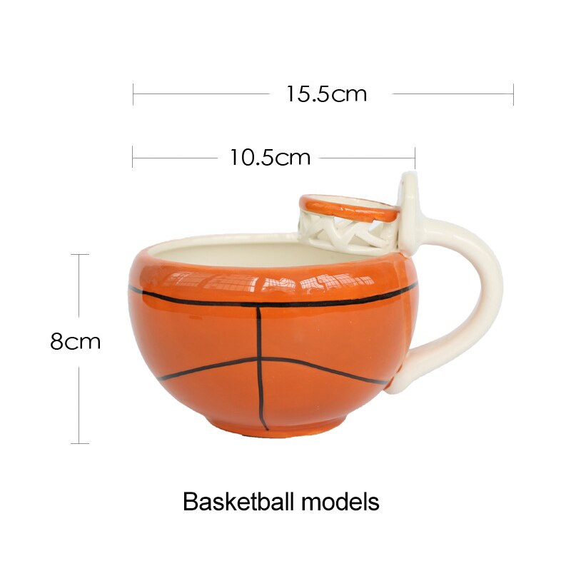 Tazas de café deportivas de cerámica creativas
