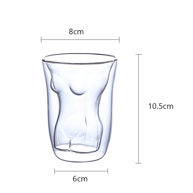 Vasos de whisky sexys de doble pared