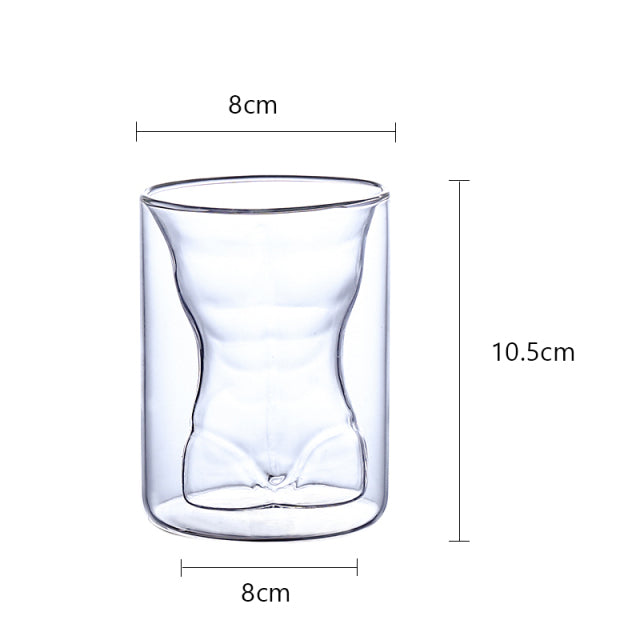 Vasos de whisky sexys de doble pared