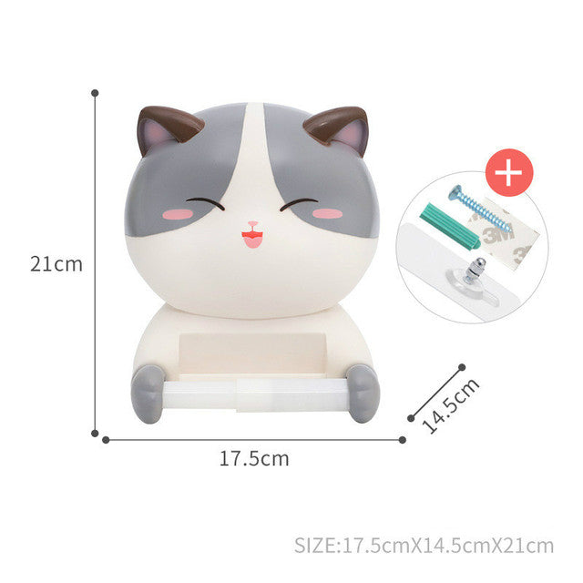 Creative Cartoon Cat Toilet Paper Holder