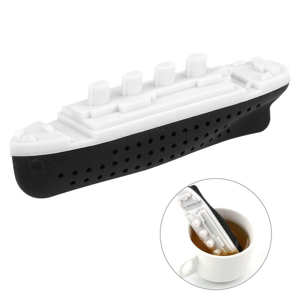 Infusor de té de barco hundido