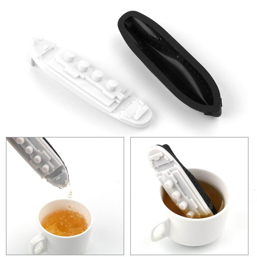 Infusor de té de barco hundido