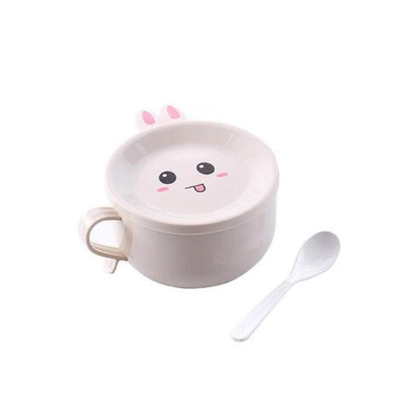 Cute Cartoon Cat Stainless Steel Bowl