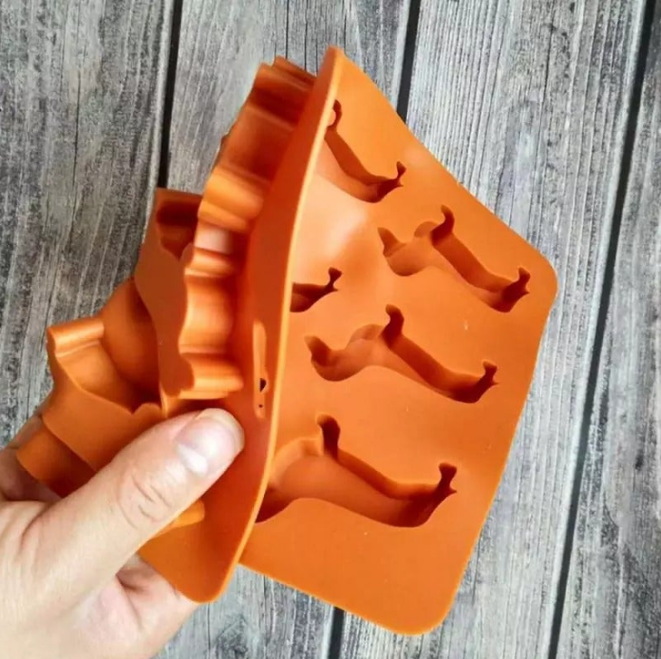 Molde para cubitos de hielo con forma de mini cachorro