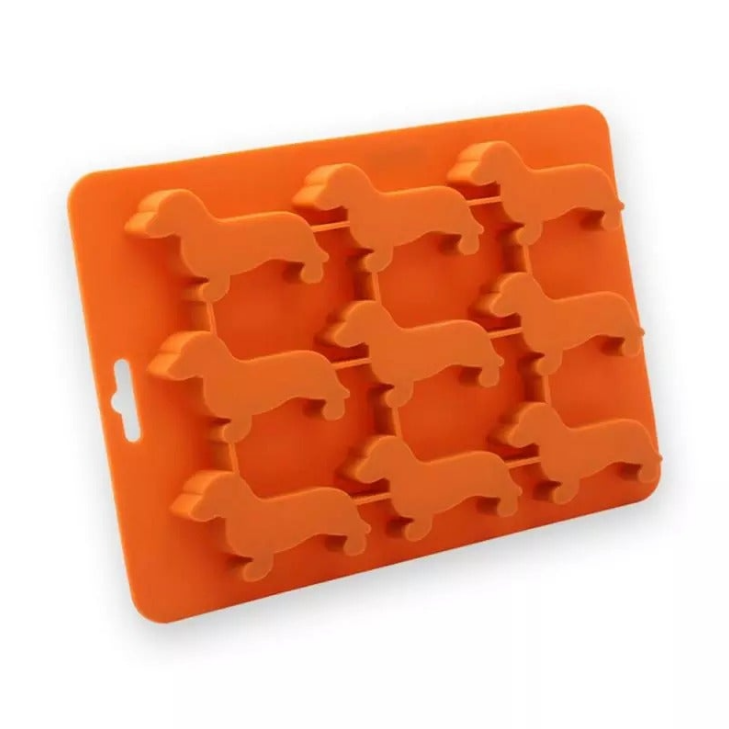 Molde para cubitos de hielo con forma de mini cachorro