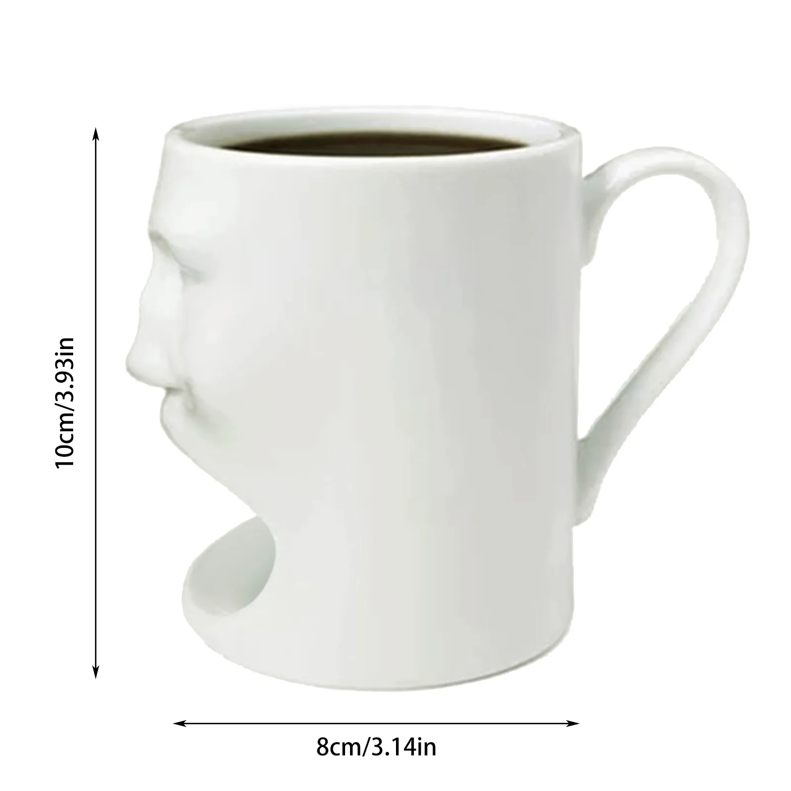 Taza de café de bolsillo con forma de galleta