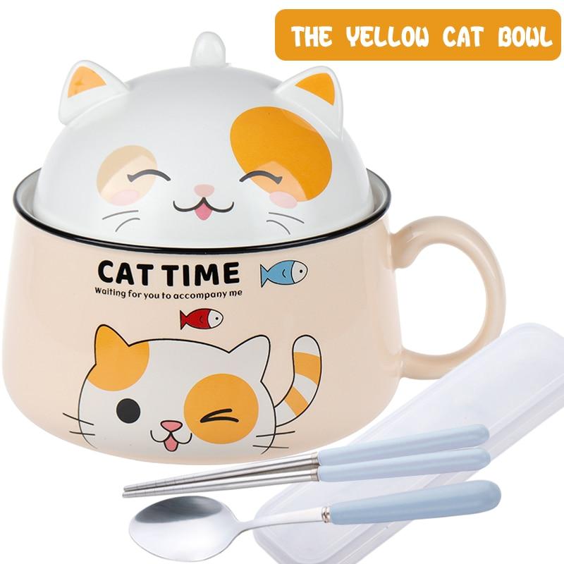 Cute Cat Noodle Bowl